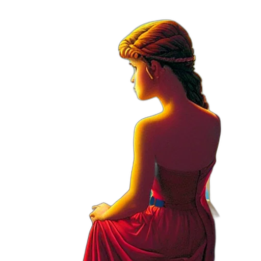 dress, crown, jewelry, face transparent PNG cut-out