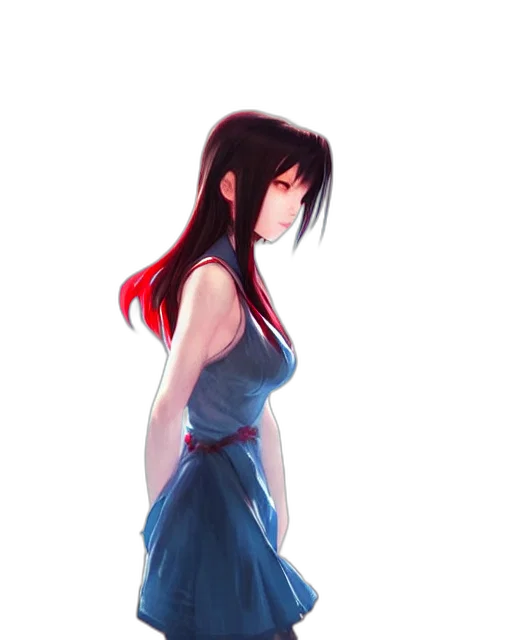 dress, concept art, anime, pixel art transparent PNG cut-out