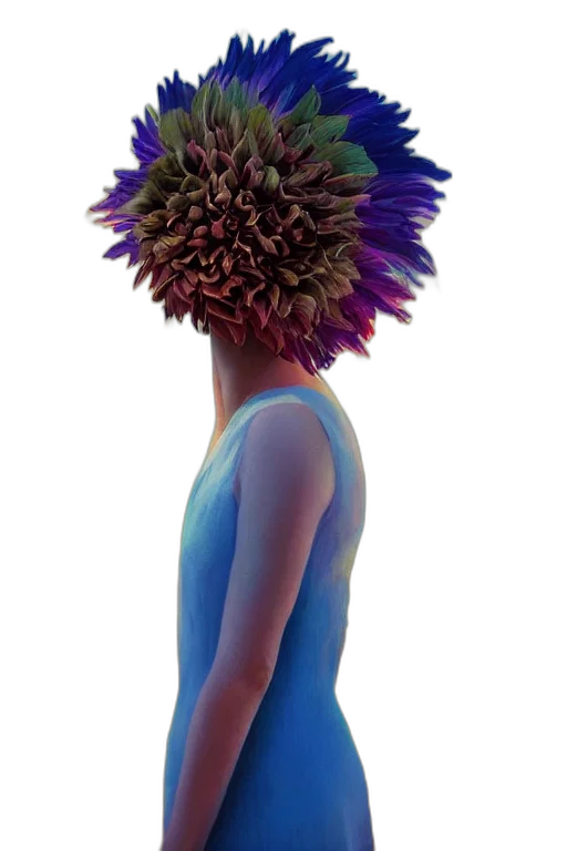 flower, crown, dress, hair transparent PNG cut-out