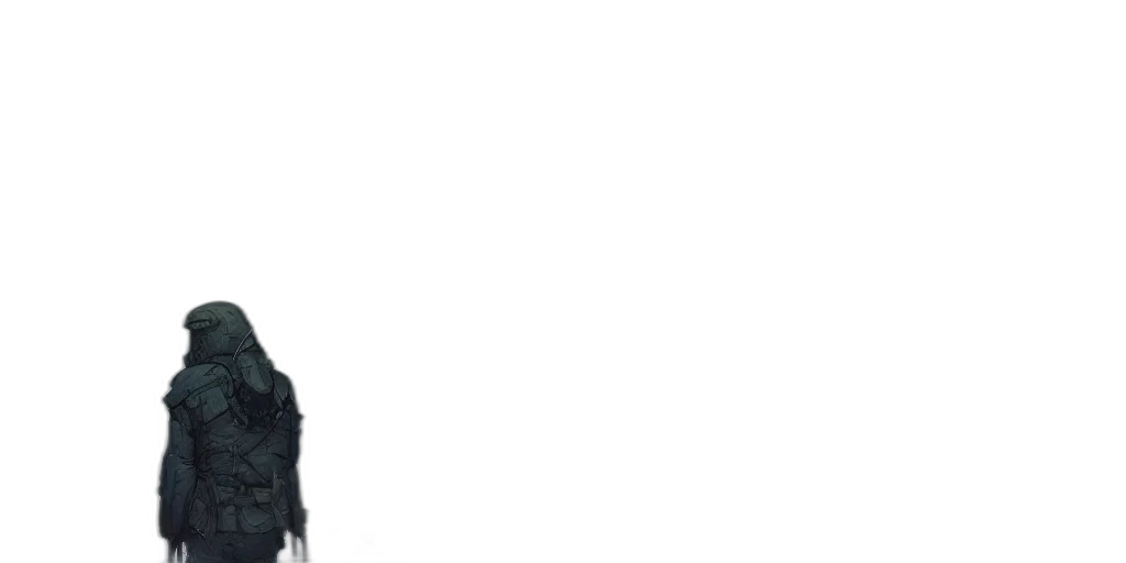 staff, hair, jacket, hat transparent PNG cut-out