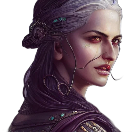 face, staff, jewelry, fantasy art transparent PNG cut-out