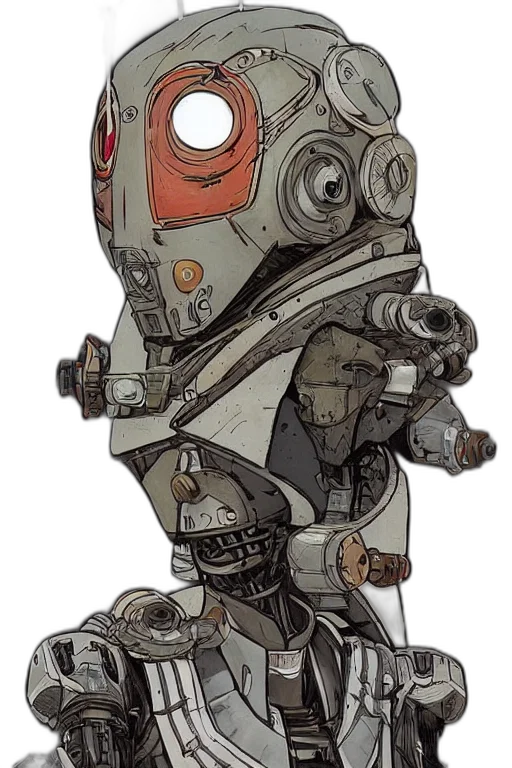 robot, weapon, staff, creature transparent PNG cut-out
