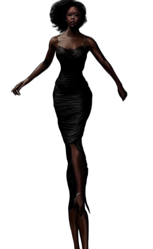 dress, 3d render, concept art, cartoon transparent PNG cut-out