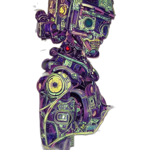 robot, mask, weapon, face transparent PNG cut-out
