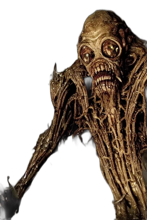 creature, mask, face, staff transparent PNG cut-out