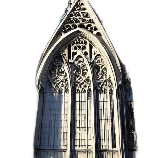 building, crown, sword, 3d render transparent PNG cut-out