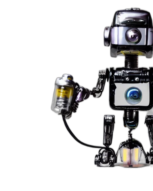 robot, 3d render, close, portrait transparent PNG cut-out
