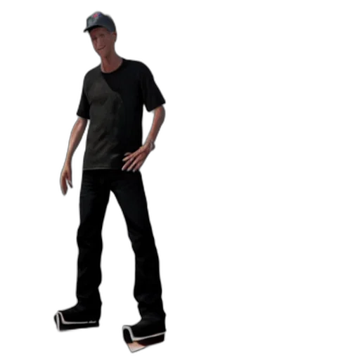 shoes, staff, hat, 3d render transparent PNG cut-out