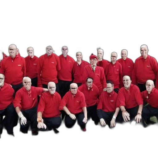 staff, jacket, hair, robot transparent PNG cut-out