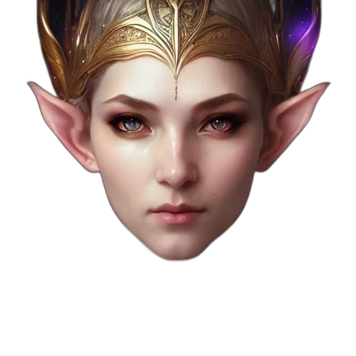 face, crown, mask, dragon transparent PNG cut-out