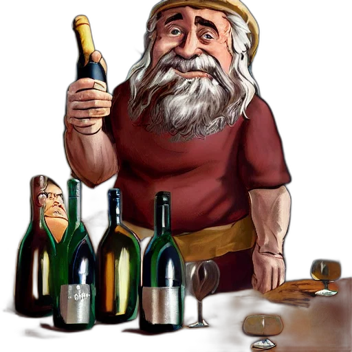 bottle, food, concept art, fantasy art transparent PNG cut-out