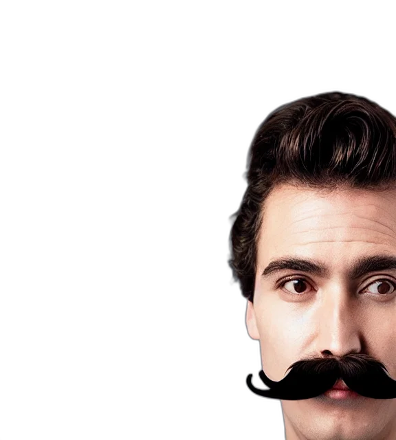 face, hair, mask, photorealistic transparent PNG cut-out
