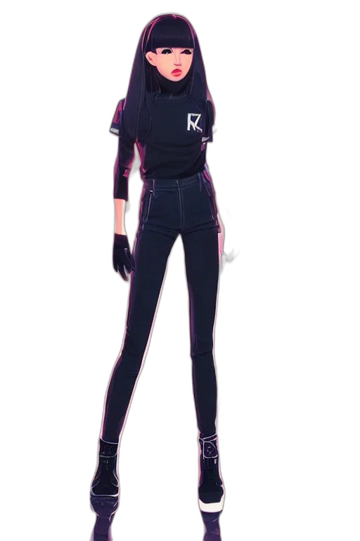jacket, staff, concept art, anime transparent PNG cut-out
