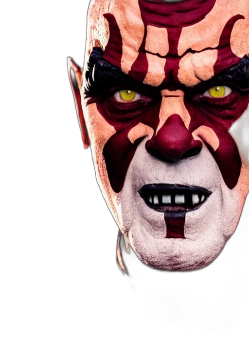 mask, face, creature, 3d render transparent PNG cut-out