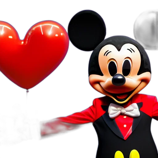 3d render, photorealistic, concept art, mickey transparent PNG cut-out