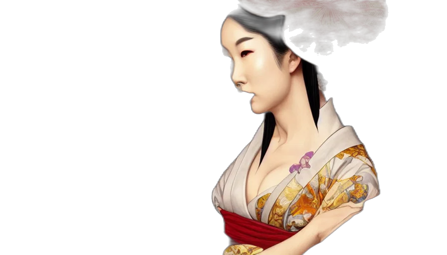 dress, staff, photorealistic, fantasy art transparent PNG cut-out