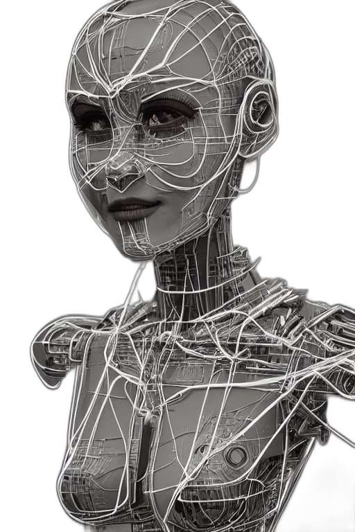 robot, mask, face, creature transparent PNG cut-out