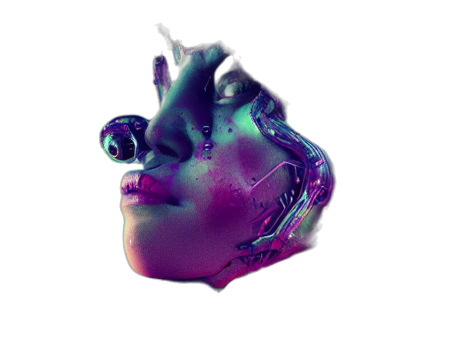 mask, face, crown, robot transparent PNG cut-out