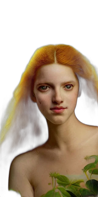 hair, face, jewelry, crown transparent PNG cut-out