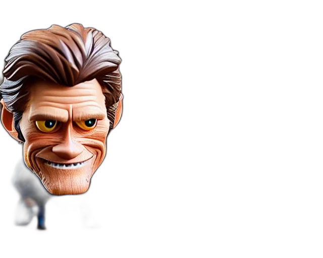 face, 3d render, concept art, cartoon transparent PNG cut-out
