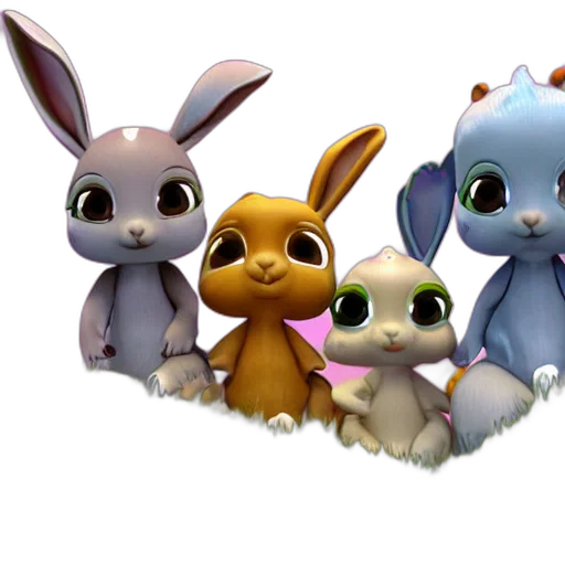 3d render, concept art, cute, baby transparent PNG cut-out