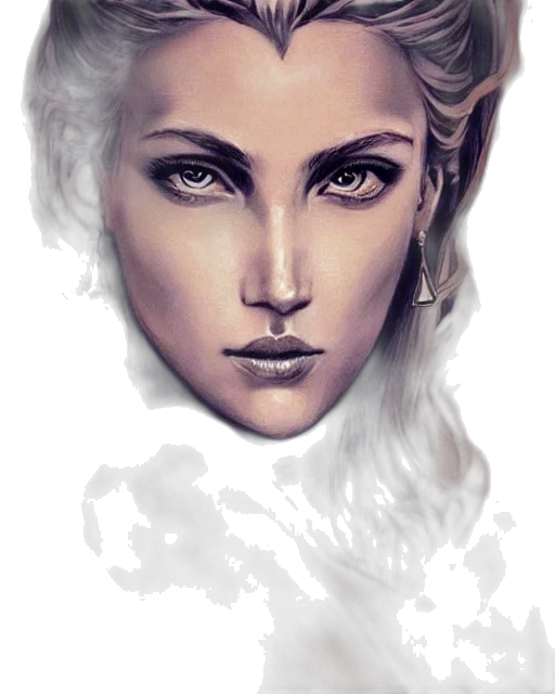 face, mask, jewelry, hair transparent PNG cut-out