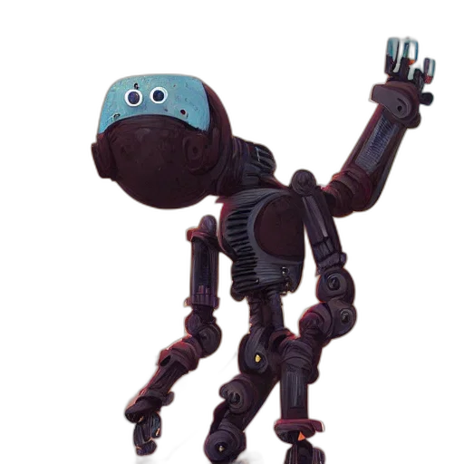 robot, staff, creature, animal transparent PNG cut-out