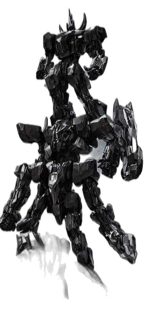 robot, weapon, concept art, 3d render transparent PNG cut-out