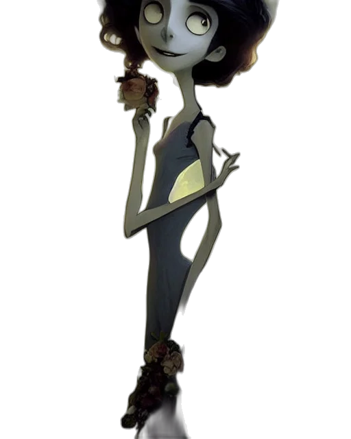 dress, staff, robot, creature transparent PNG cut-out