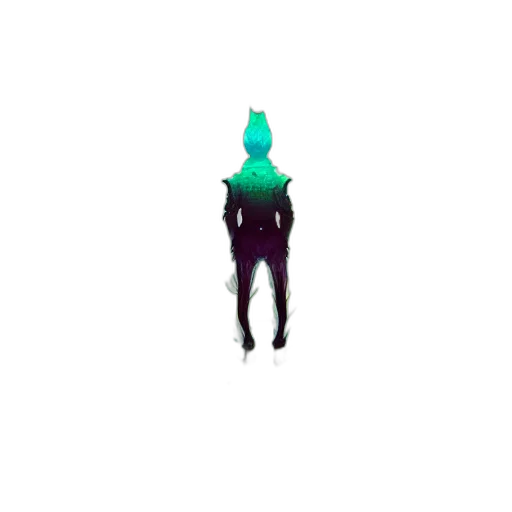 creature, robot, mask, staff transparent PNG cut-out