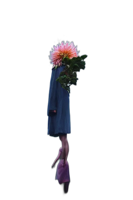 dress, flower, staff, umbrella transparent PNG cut-out
