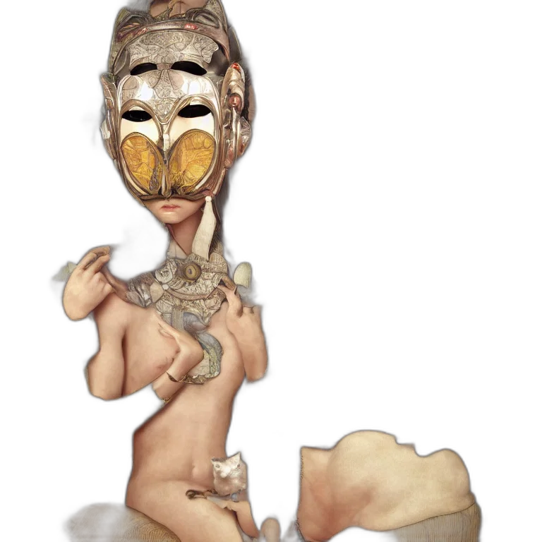 mask, creature, animal, face transparent PNG cut-out