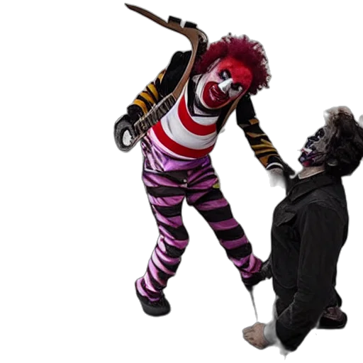 creature, concept art, 3d render, clown transparent PNG cut-out