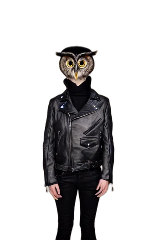 jacket, mask, animal, cyberpunk transparent PNG cut-out