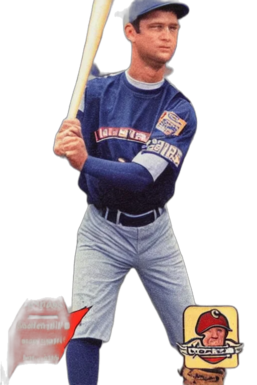 baseball, card, player, firing transparent PNG cut-out