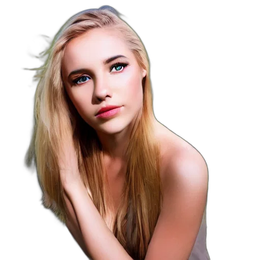 face, hair, dress, jewelry transparent PNG cut-out