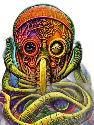 mask, creature, face, robot transparent PNG cut-out