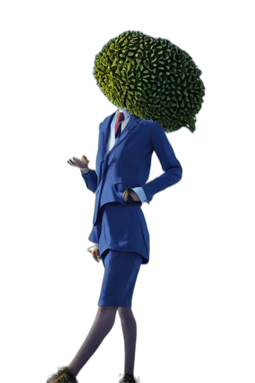 jacket, staff, tree, dress transparent PNG cut-out