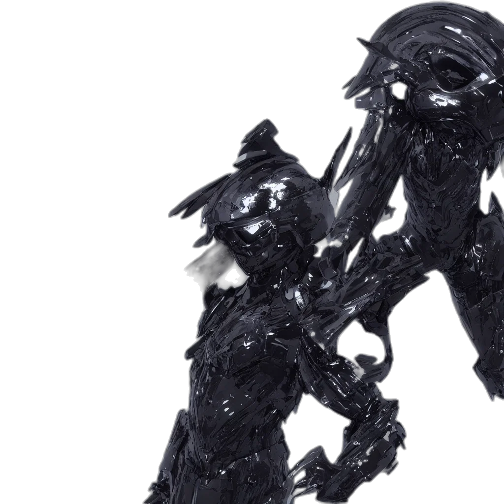 robot, creature, concept art, 3d render transparent PNG cut-out