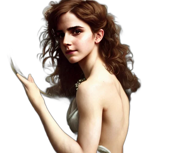 dress, jewelry, hair, photorealistic transparent PNG cut-out