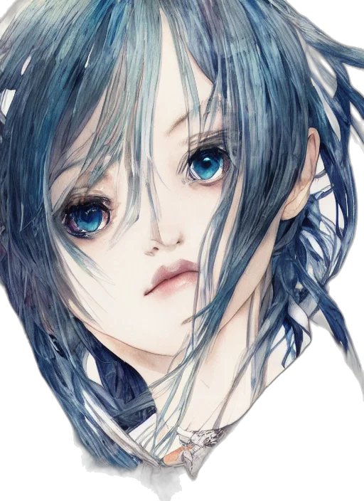 face, hair, mask, creature transparent PNG cut-out