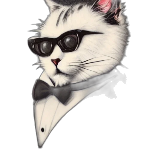 animal, staff, cartoon, photorealistic transparent PNG cut-out