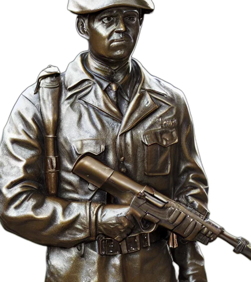 jacket, staff, weapon, photorealistic transparent PNG cut-out