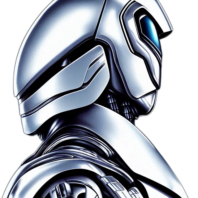 robot, face, comic book art, concept art transparent PNG cut-out