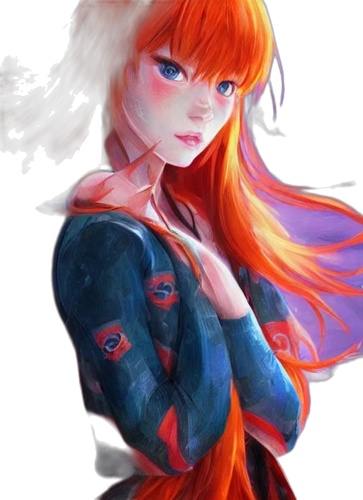dress, face, jacket, dragon transparent PNG cut-out