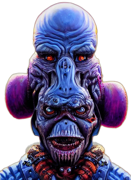 mask, face, creature, robot transparent PNG cut-out