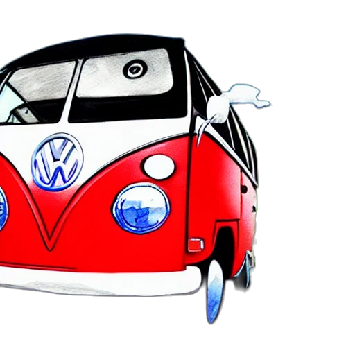 car, concept art, cartoon, 3d render transparent PNG cut-out