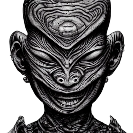 face, mask, creature, staff transparent PNG cut-out