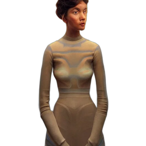 dress, jewelry, robot, concept art transparent PNG cut-out