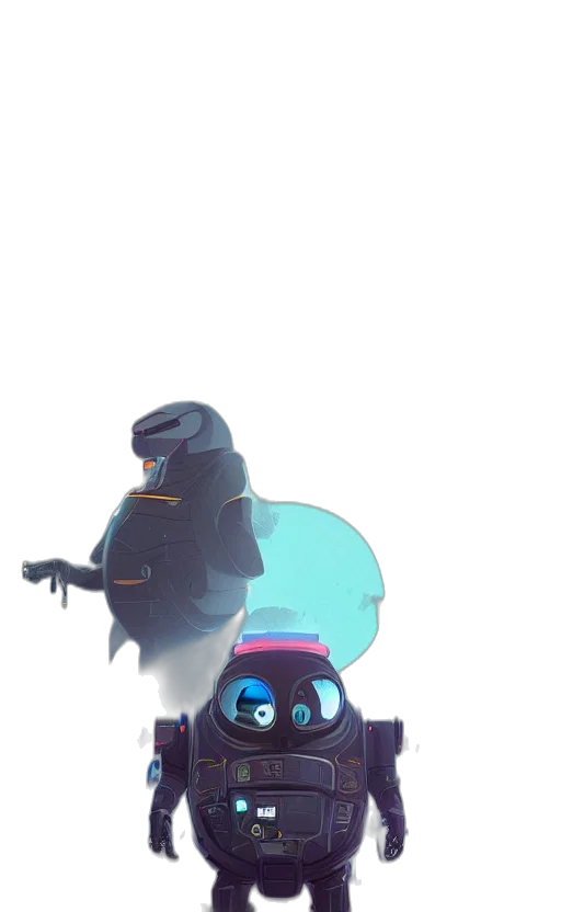 robot, creature, mask, hat transparent PNG cut-out